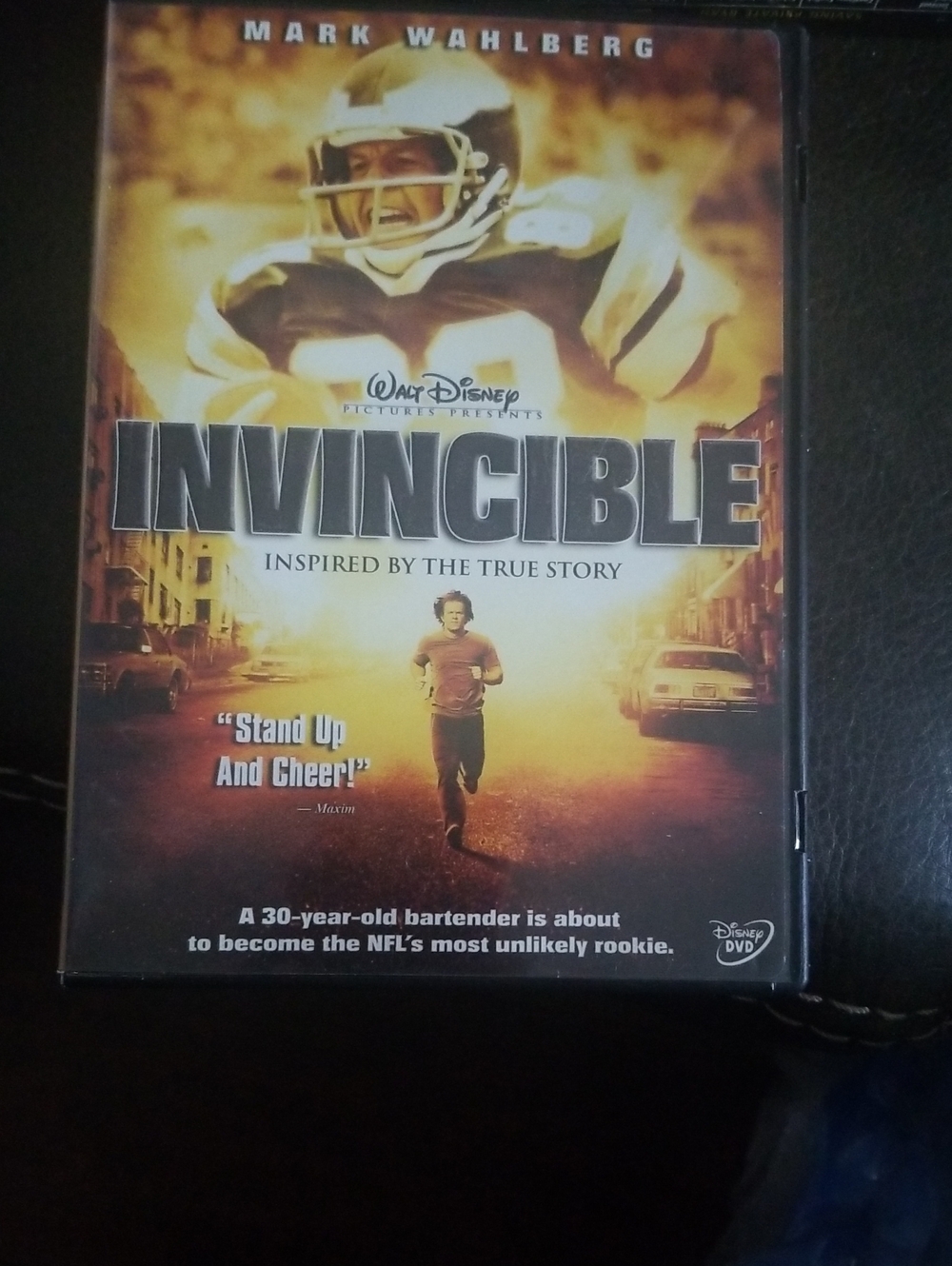 Disney 'Invincible' DVD - Yellow, Green, Black Artwork